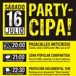 PASACALLES + CENA POPULAR + PROYECCIÓN 16/07/2011